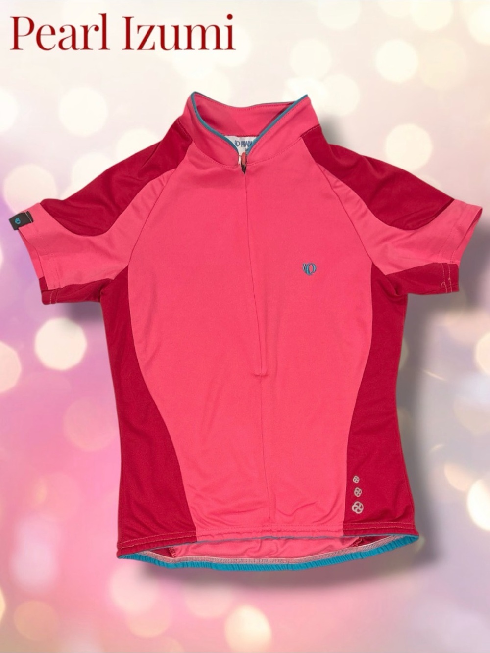 Pearl Izumi Pink Short Sleeve Cycling Jersey Top Size Small Biking Athletic
